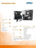 MSI Płyta główna PRO B860M-A WIFI s1851 4DDR5 mATX