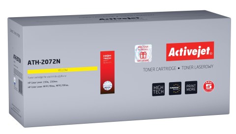 Activejet ATH-2072N Toner (zamiennik HP 117A W2072A; 2072A; Supreme; 700 stron; żółty)