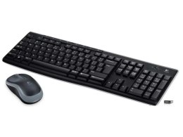 Zestaw bezprzewodowy klawiatura i mysz Logitech MK270 czarny