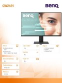Benq Monitor 23.8 cala GW2491 LED 5ms/100Hz/IPS/HDMI