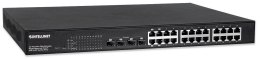 Switch zarządzalny Intellinet 24x 10/100/1000 Mbps PoE+ 430W + 4x slot SFP Combo Rack 19