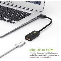 Techly IADAP MDP-HDMIF8K adapter kablowy Mini DisplayPort HDMI Czarny