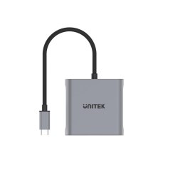 UNITEK ADAPTER USB-C, 2x HDMI, 4K@60HZ, MST, V1404B