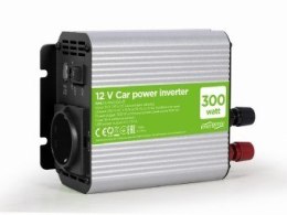 EnerGenie EG-PWC300-01 adapter zasilający/ inwentor/przetwornica Auto 300W Aluminium