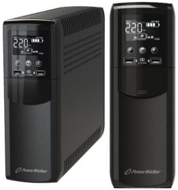 PowerWalker VI 600 CSW FR Technologia line-interactive 0,6 kVA 360 W 4 x gniazdo sieciowe