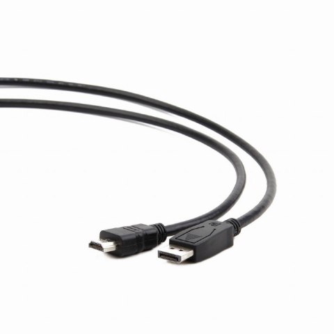 Kabel GEMBIRD CC-DP-HDMI-10M (DisplayPort męski do HDMI męski; 10m; kolor czarny)