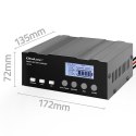 Qoltec Inteligentna mikroprocesorowa ładowarka 12V | 12.6V | 24V |Prostownik z funkcją naprawy do akumulatora AGM GEL LiFePO4 | LCD