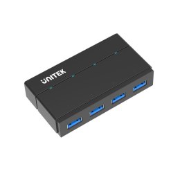 UNITEK Y-HB03001 huby i koncentratory USB 3.2 Gen 1 (3.1 Gen 1) Type-B 5000 Mbit/s Czarny