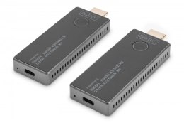 Digitus Przedłużacz/Extender HDMI bezprzewodowy 30m UHD 4K30Hz audio (zestaw)