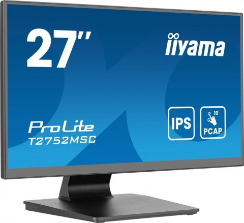 IIYAMA Monitor 27 cali T2752MSC-B1AG 10 PKT. POJ,IPS,HDMI,DP,2x1W,7H,2xUSB, 400cd/m2,AG-(Anti Glare)