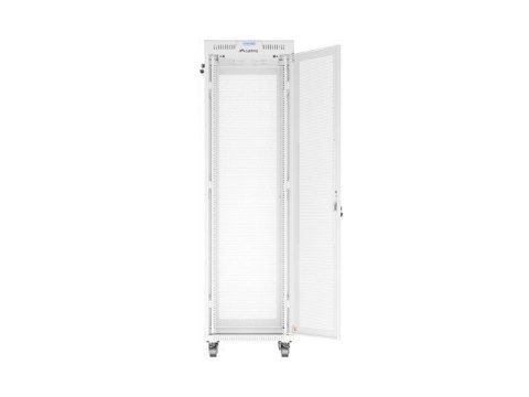 Lanberg Szafa instalacyjna rack stojąca 19 cali 42U 600x800 drzwi perforowane LCD szara (Flat pack)