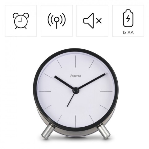 Hama Budzik Flores Czarny