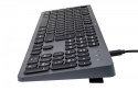 Hama Klawiatura CK-400 przewodowa Czarno-szara