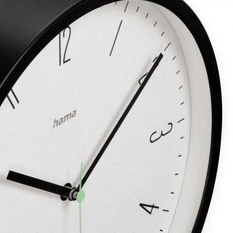 Hama Zegar ścienny Capri 25 cm Czarny