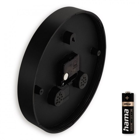 Hama Zegar ścienny Capri 25 cm Czarny
