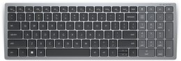 DELL KB740 klawiatura Biuro RF Wireless + Bluetooth QWERTY Amerykański międzynarodowy Szary, Czarny