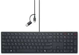 DELL KB525C klawiatura Biuro USB QWERTY Ukraiński Czarny