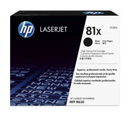 HP Oryginalny wkład laserowy 81X LaserJet, czarny XL