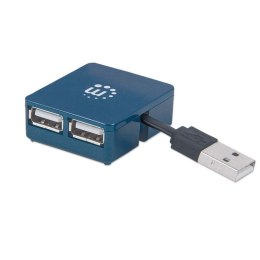 Manhattan 160605 huby i koncentratory USB 3.2 Gen 1 (3.1 Gen 1) Type-A 480 Mbit/s Czarny