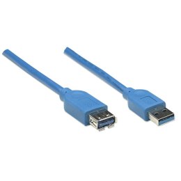 Manhattan 322379 kabel USB 2 m USB 3.2 Gen 1 (3.1 Gen 1) USB A Niebieski