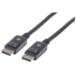 Manhattan 393799 kabel DisplayPort 2 m Czarny