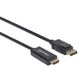 Manhattan 152662 adapter kablowy 1 m DisplayPort HDMI Czarny