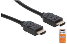 Manhattan 354837 kabel HDMI 1 m HDMI Typu A (Standard) Czarny