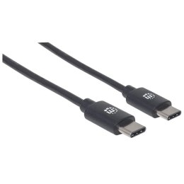 Manhattan 354882 kabel USB 3 m USB 2.0 USB C Czarny