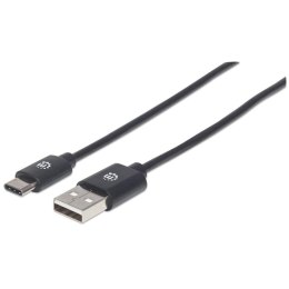 Manhattan 354929 kabel USB 2 m USB 2.0 USB A USB C Czarny