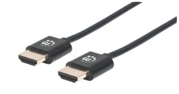 Manhattan 394352 kabel HDMI 1 m HDMI Typu A (Standard) Czarny