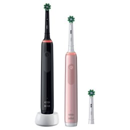 Oral-B Pro 3 3900N Gift Edition Dorosły Obrotowo-pulsacyjna szczoteczka do zębów Czarny, Różowy