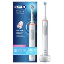 Oral-B Pro Sensitive Clean Pro 3 Dorosły Obrotowo-pulsacyjna szczoteczka do zębów Biały