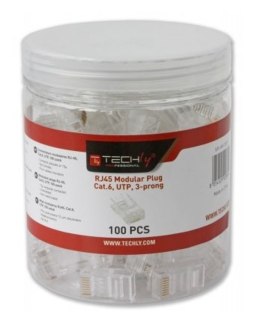 Techly IWP-JAR-C6RTY wtyczka RJ45 Przezroczysty