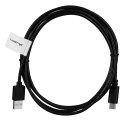 Kabel Lanberg QC 3.0 CA-USBO-20CU-0018-BK (USB 2.0 typu A - USB typu C ; 1,8m; kolor czarny)