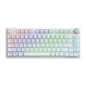 Savio Klawiatura mechaniczna bezprzewodowa PHENIX WHITE Gateron Yellow, ABS
