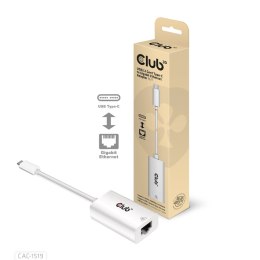 CLUB3D CAC-1519 zmieniacz płci / kabli USB-C RJ-45 Biały