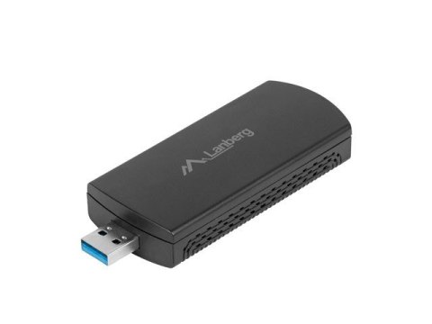 Lanberg Karta sieciowa bezprzewodowa WIFI NC-3000-WI USB 3.0 AX3000 TRI-BAND 2 wewnętrzne anteny