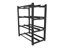 Baterija frame skirta UPS 830x454 2 rows 4 levels 8 shelves juodas flat pack