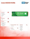 Western Digital Dysk SSD Green 2TB M.2 2280 SN3000 NVMe PCIE4.0