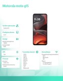 Motorola Smartfon moto g15 8/128GB Gravity Grey