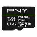 PNY Karta pamięci microSDXC Elite Prime 128GB + adapter SD + czytnik USB-A
