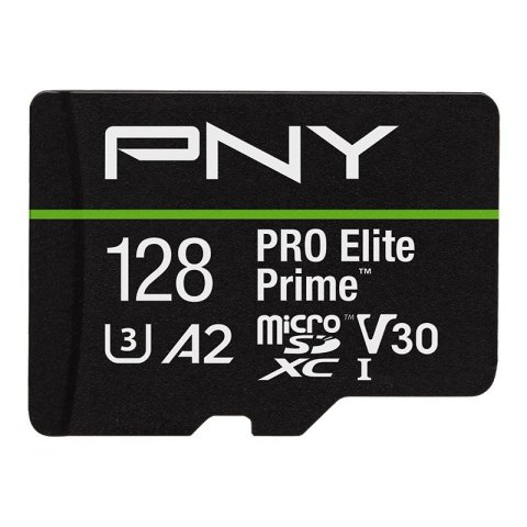 PNY Karta pamięci microSDXC Elite Prime 128GB + adapter SD + czytnik USB-A