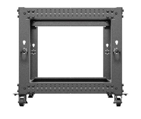 Lanberg Stojak Open rack 19 cali 9U 600x600-1100 regulowany czarny