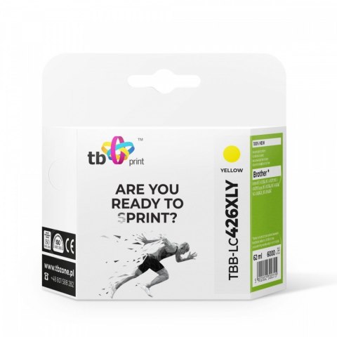 TB Print Tusz do Brother MFC-J4540DW TBB-LC426XLY 100% nowy żółty