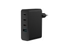Natec Ładowarka sieciowa Ribera GAN 3xUSB-C + 1x USB-A 100W czarna