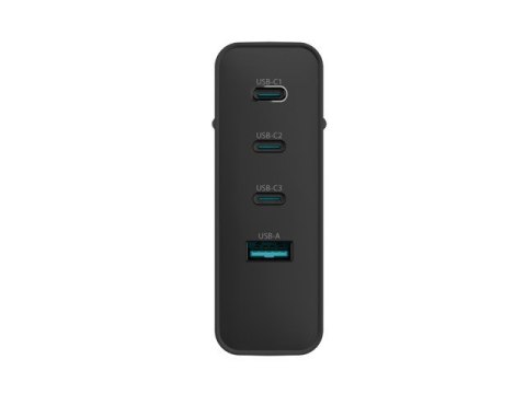 Natec Ładowarka sieciowa Ribera GAN 3xUSB-C + 1x USB-A 100W czarna