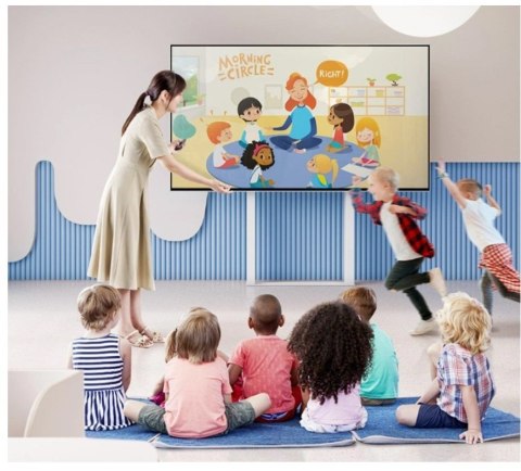 Techly Uchwyt ścienny 55-100 cali 120kg elektryczny