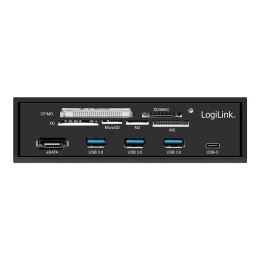 LogiLink Multifunkcyjny panel 5,25' z czyt. kart