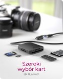 IcyBox Czytnik Kart CF,TF,SD,microSD, Type-C+A, IB-CR302-CU3