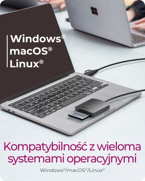 IcyBox Czytnik Kart CF,TF,SD,microSD, Type-C+A, IB-CR302-CU3